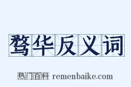 骛华反义词是什么意思的图片